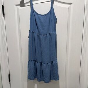 Altar'd State Blue Tiered Dress